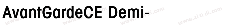 AvantGardeCE Demi字体转换